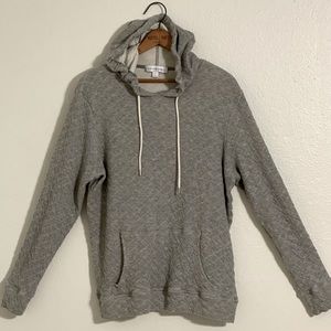 Amour Vert - Long Sleeve Hoodie - Quilted - Organic Cotton - Made USA - Size L